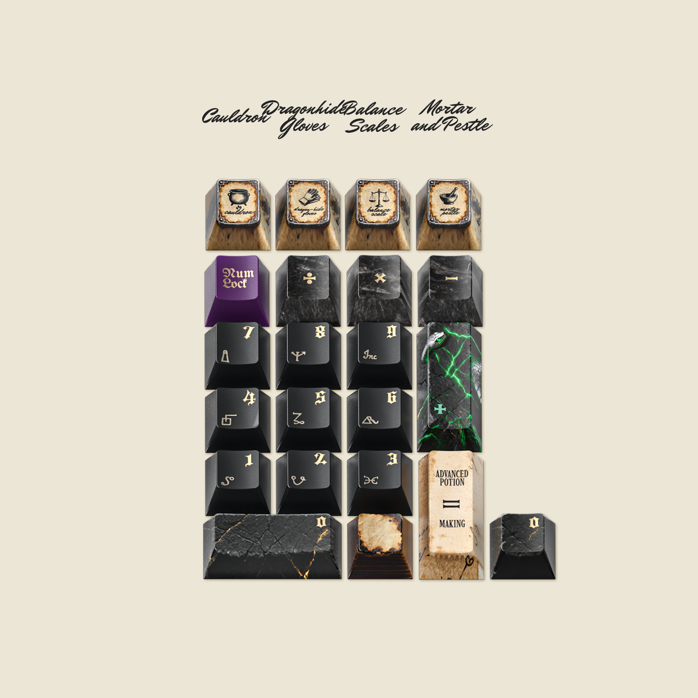 The Potion Master's Lab - Magic Potion Class Artisan  157 Keycaps