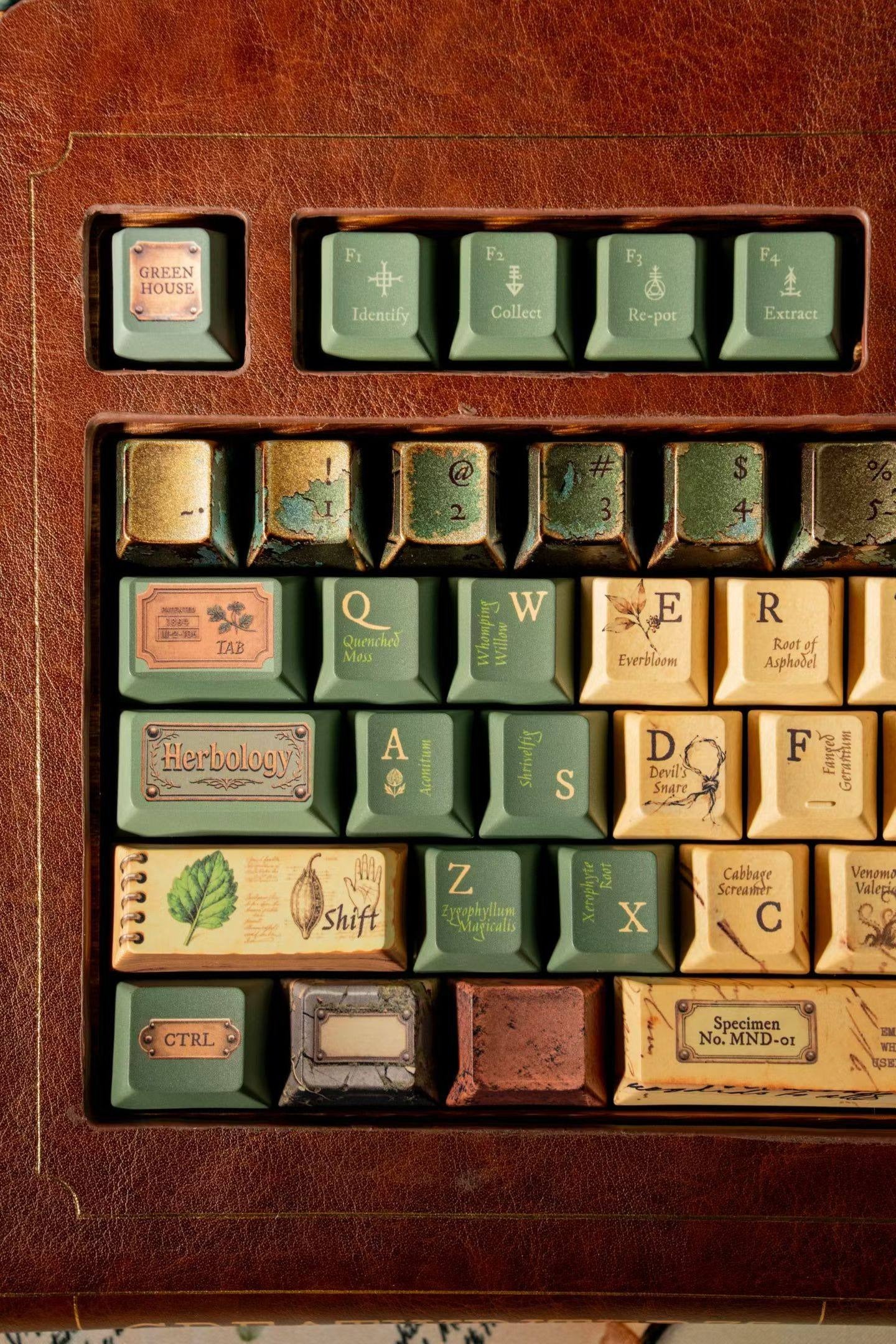 The Witch's Herbarium - Magical Herbology Artisan Keycap Set