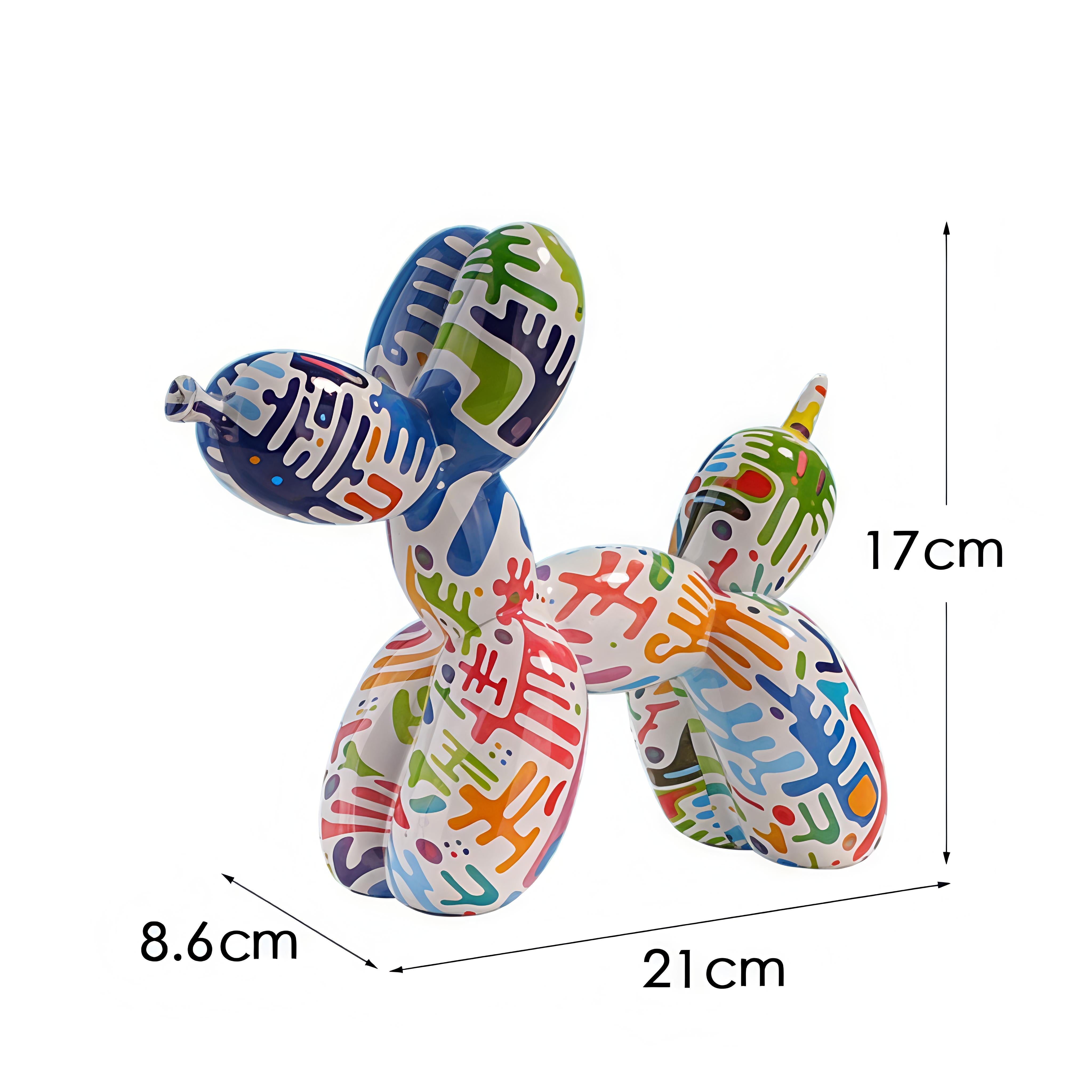 Colorful Graffiti Balloon Dog