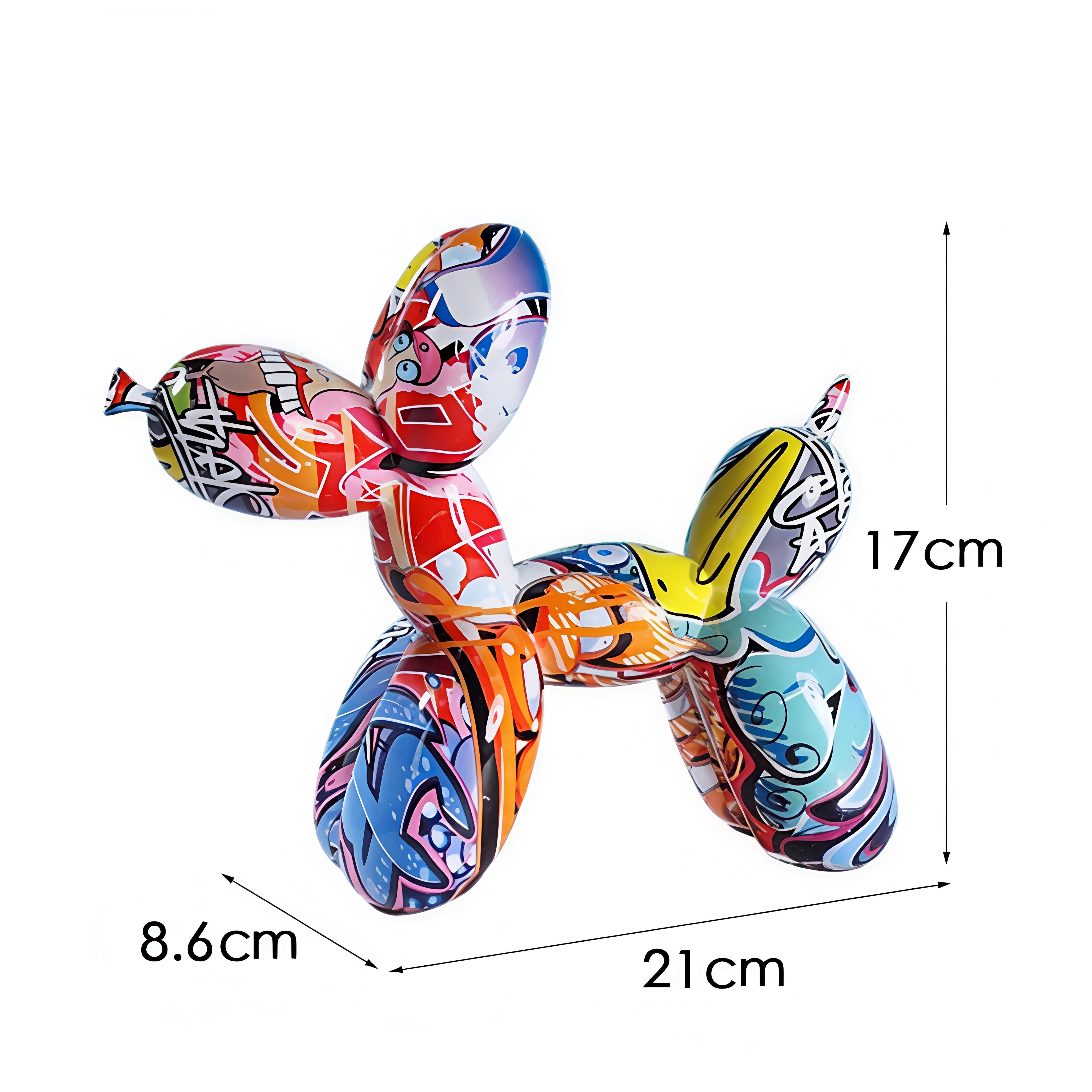 Colorful Graffiti Balloon Dog