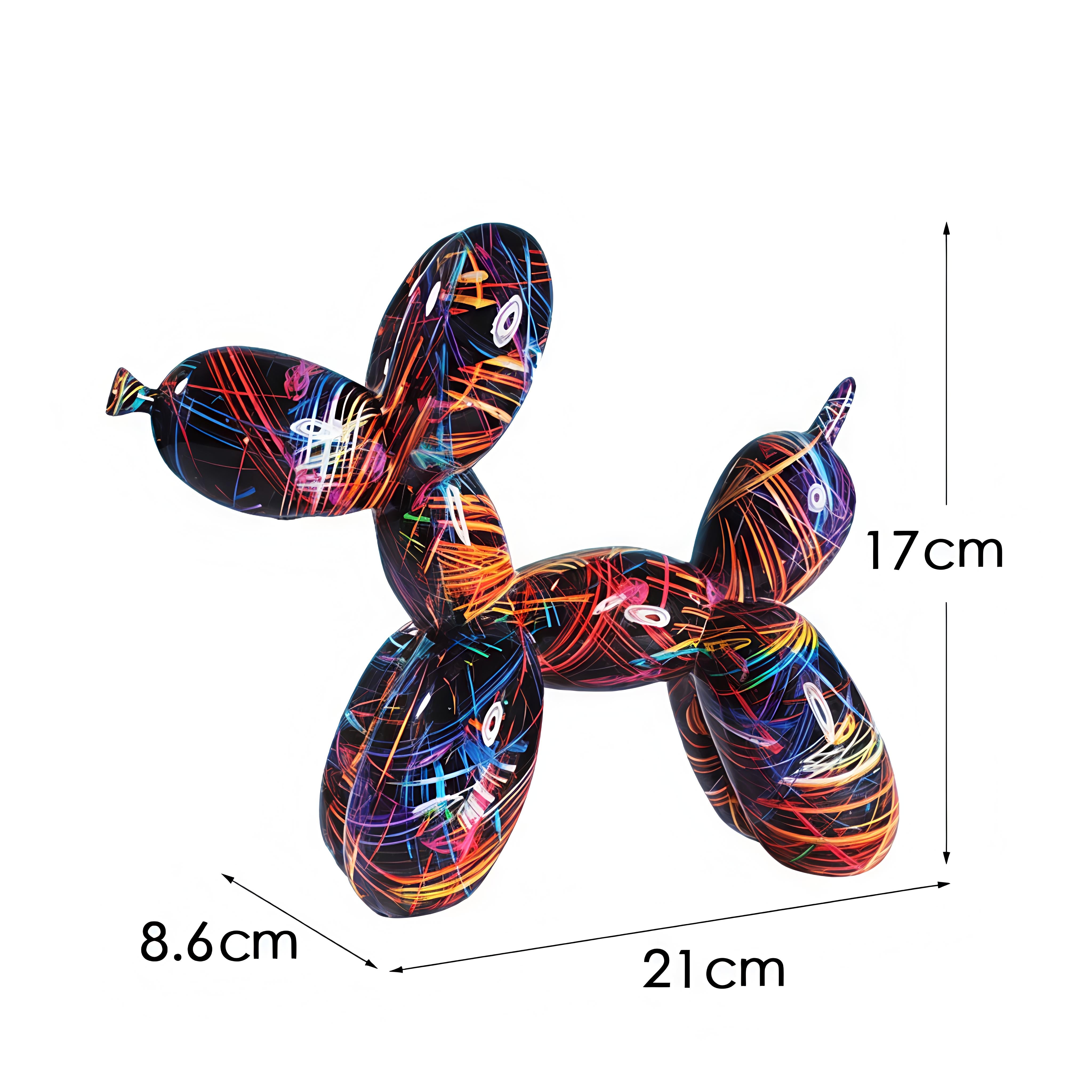Colorful Graffiti Balloon Dog