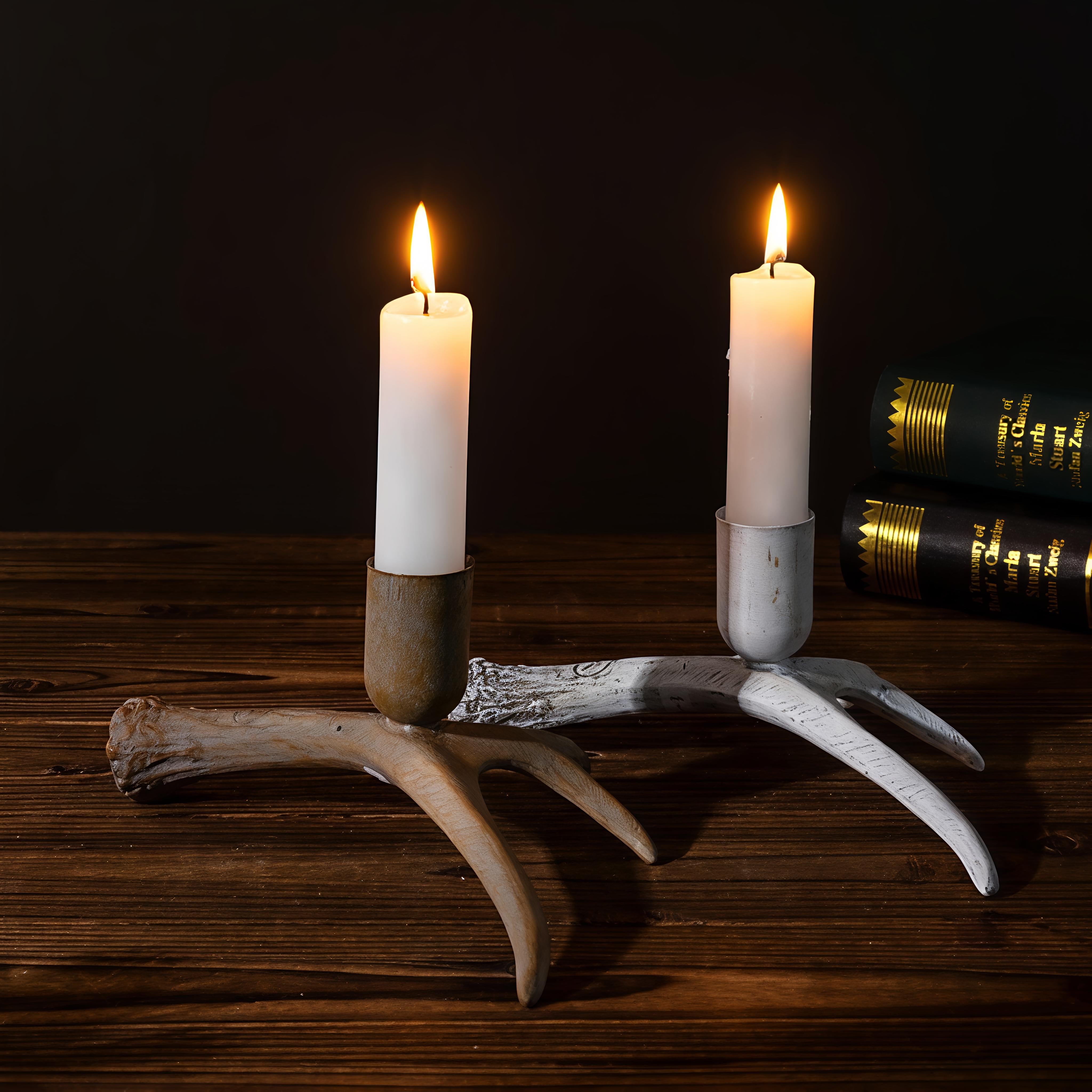 Deer Antler Candlestick