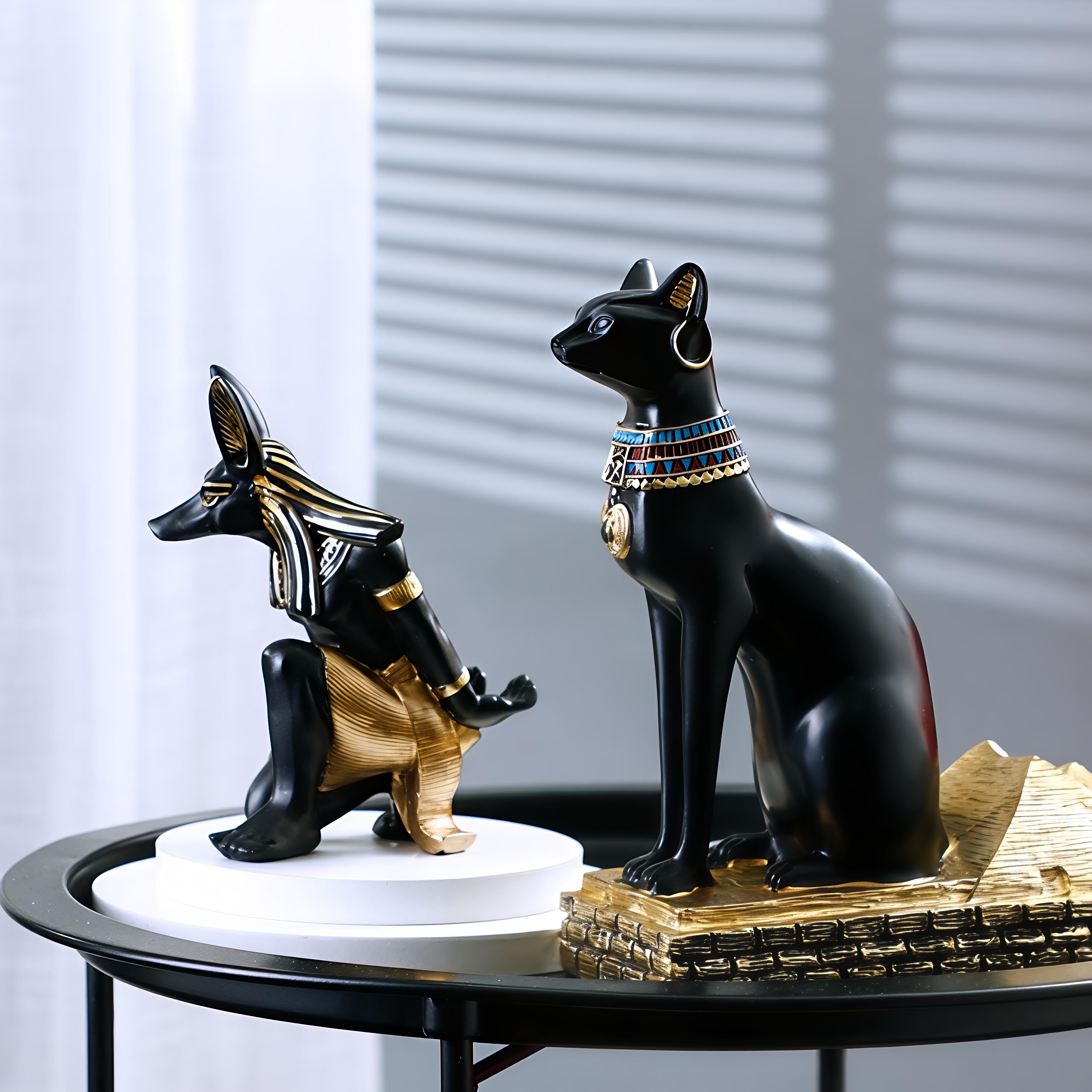 Anubis Dog God & Bastet Cat 1