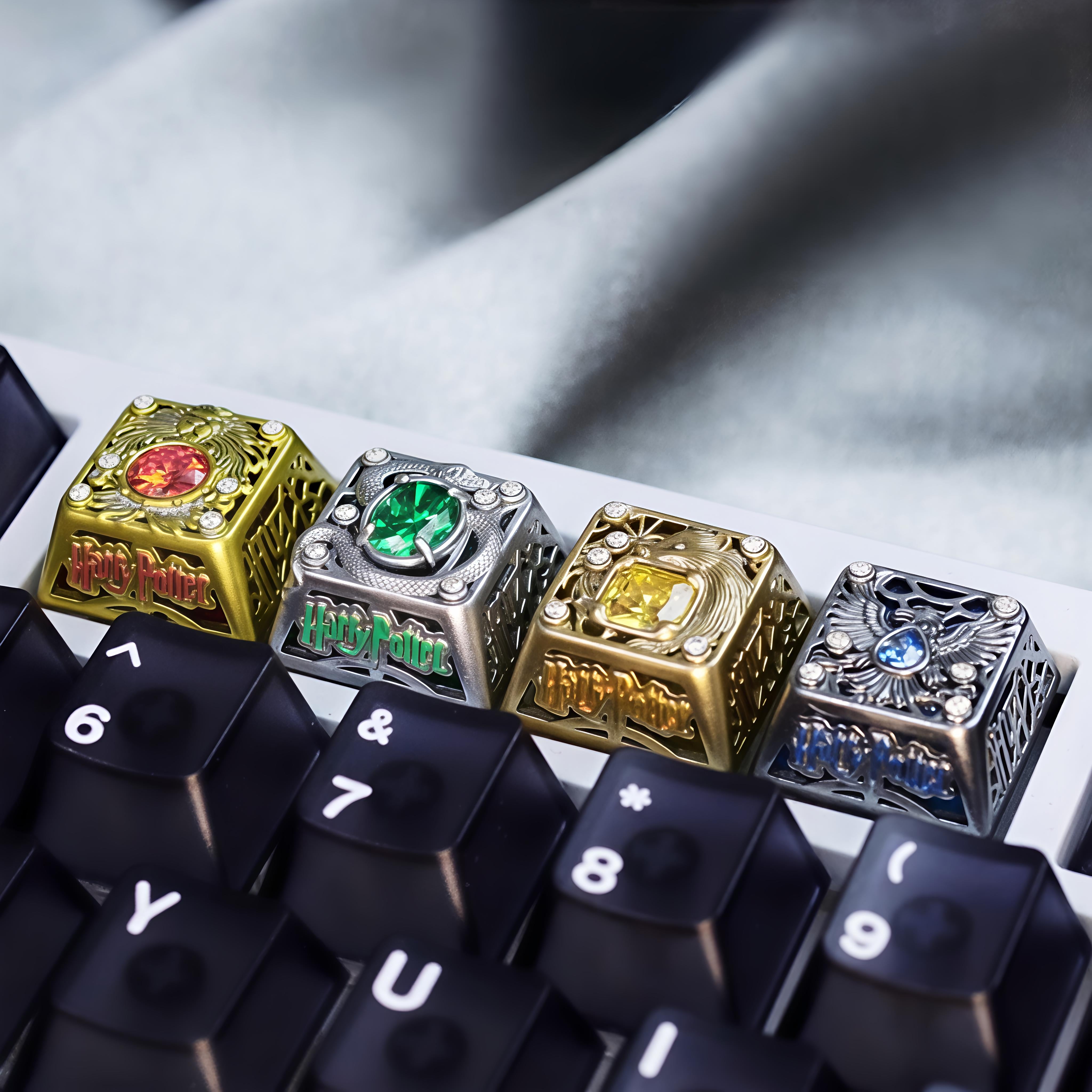 The Great Hall - Hogwarts House Crest Metal Artisan Keycaps
