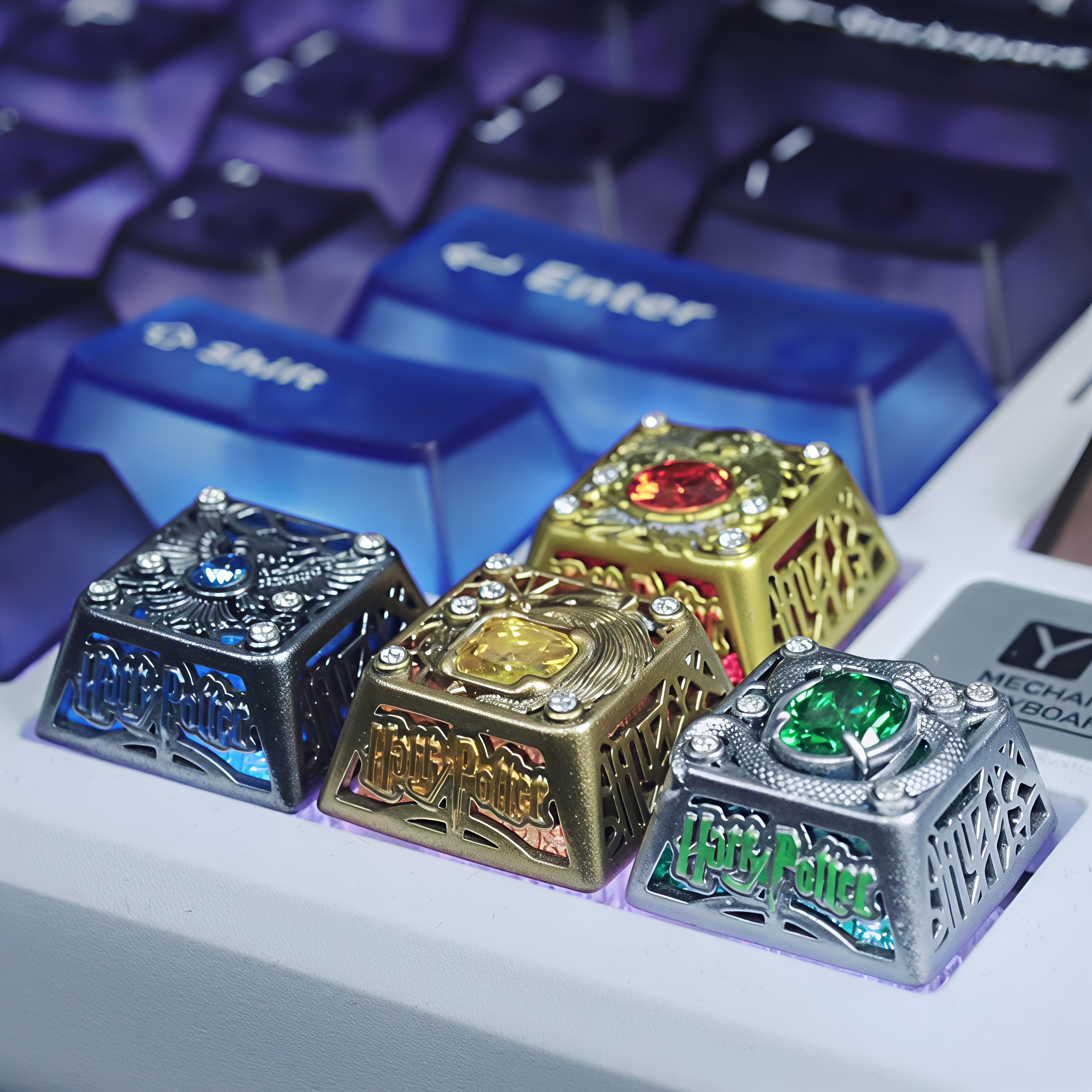 The Great Hall - Hogwarts House Crest Metal Artisan Keycaps