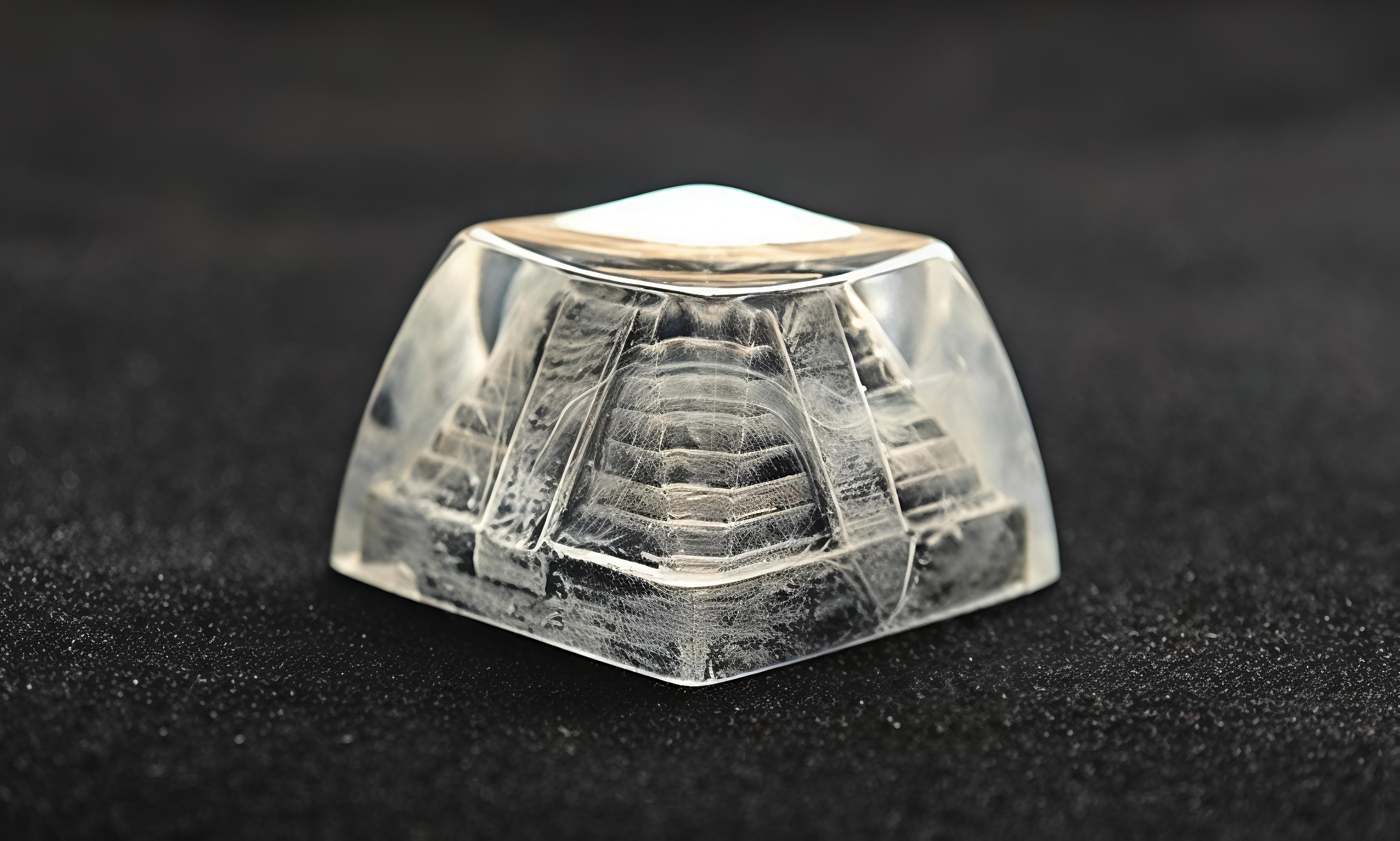 "Mount Fuji Serenity" - Backlit Resin Artisan Keycap