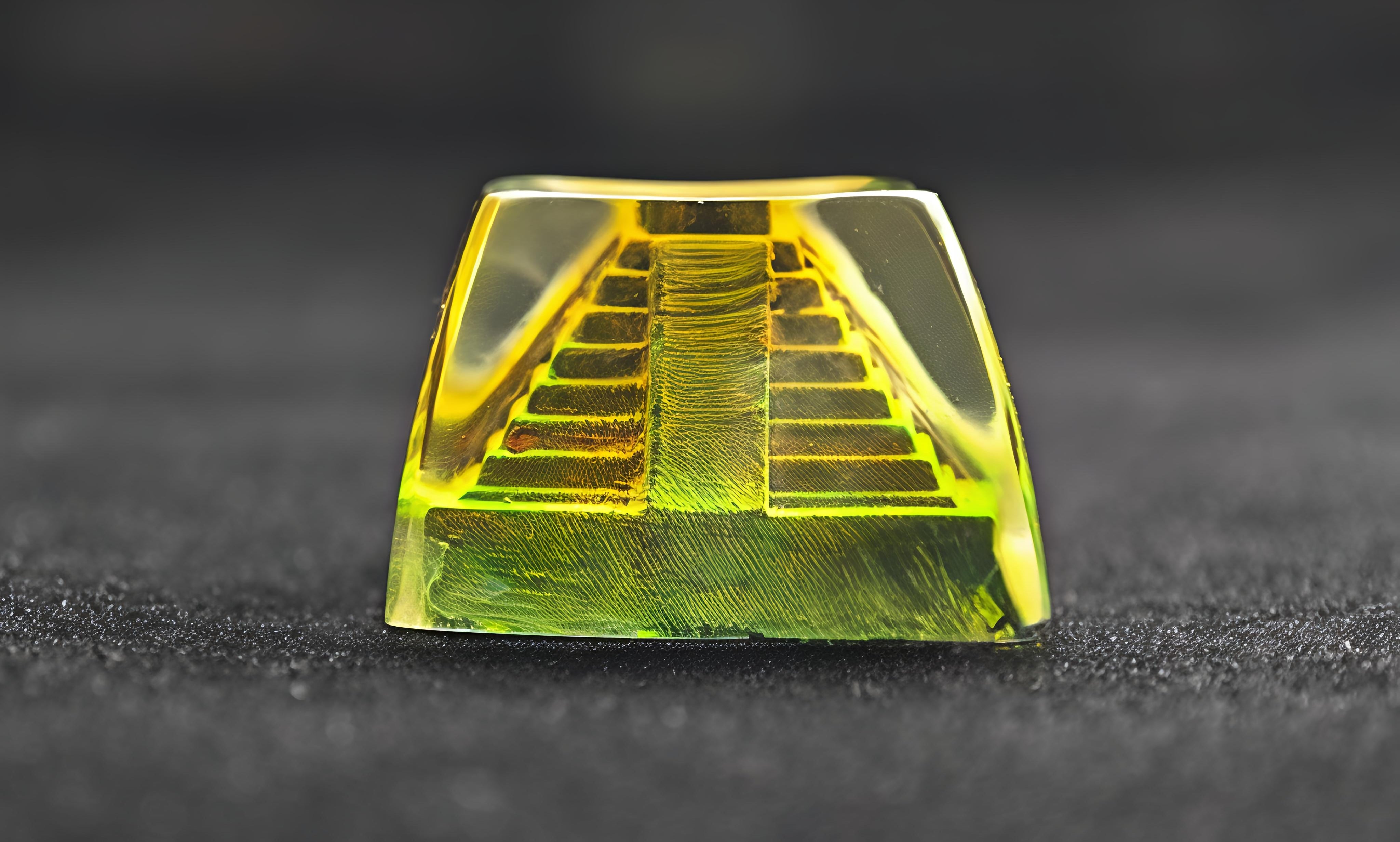 "Mount Fuji Serenity" - Backlit Resin Artisan Keycap