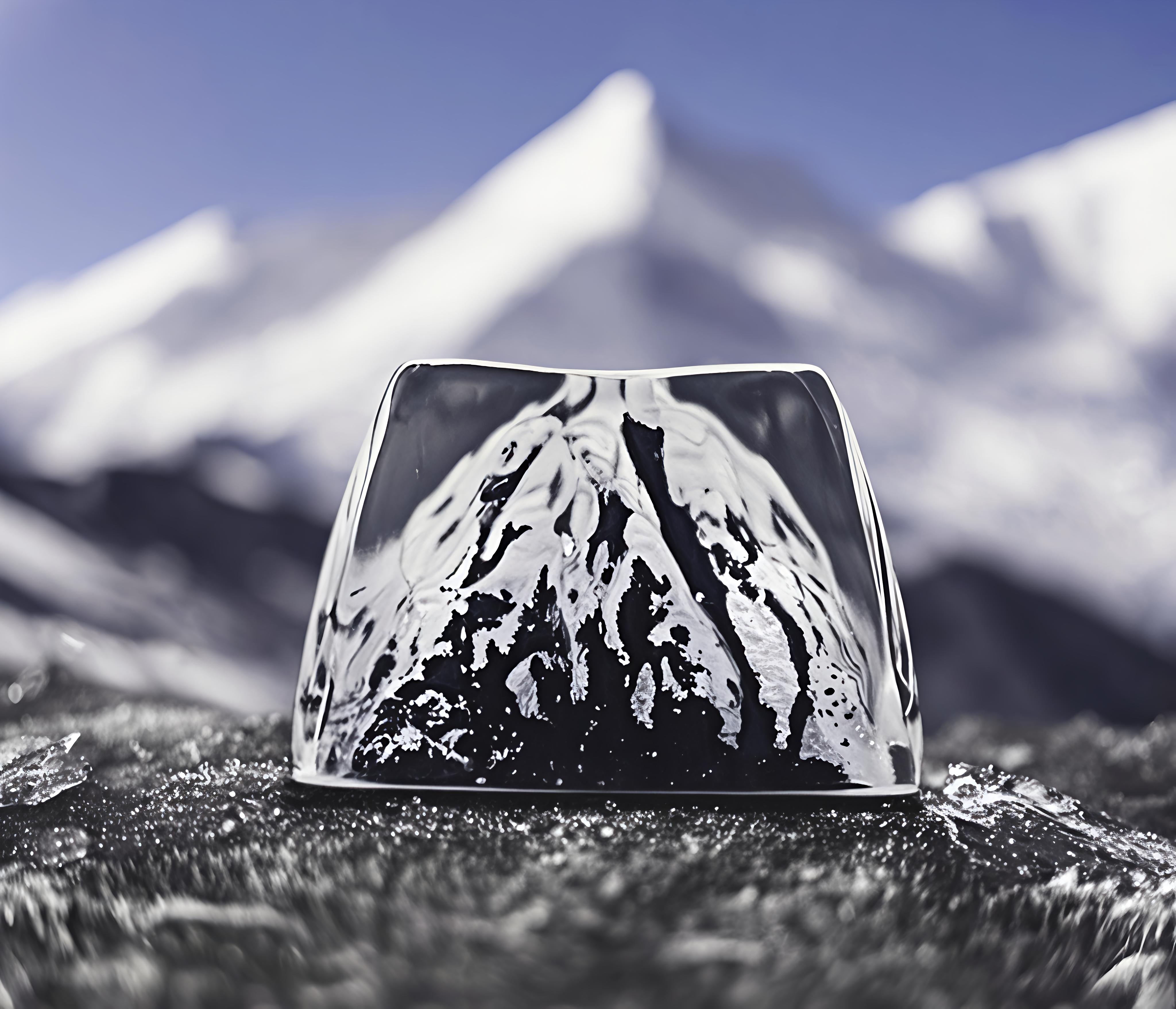 "Mount Fuji Serenity" - Backlit Resin Artisan Keycap